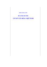 Đề tài Bài giảng cơ sở văn hóa Việt Nam