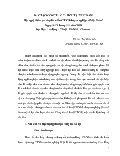 Đề tài Đào tạo công tác xã hội tại Việt Nam hội nghị “đào tạo và phát triển công tác xã hội chuyên nghiệp ở Việt Nam” ngày 10-12 tháng 11/ năm 2008