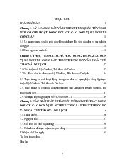 Đề tài Đổi mới cơ chế hoạt động đối với các đơn vị sự nghiệp công lập trực thuộc Bộ Văn hóa, Thể thao và Du lịch