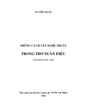 Đề tài Những cách tân nghệ thuật thơ Xuân Diệu