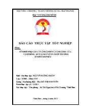 Đề tài Tình hình quản lý văn bản đến, văn bản đi của văn phòng sở tài nguyên và môi trường tỉnh Vĩnh Phúc