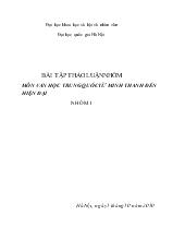 Đề tài Văn học Trung Quốc từ Minh Thanh đến hiện đại