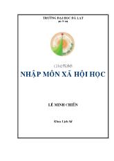 Giáo trình nhập môn xã hội học