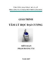 Giáo trình Tâm Lí học đại cương