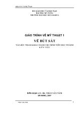 Giáo trình vẽ mỹ thuật 1- Vẽ bút sắt