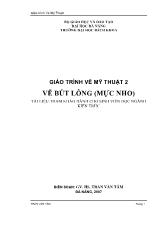 Giáo trình vẽ mỹ thuật 2- Vẽ bút lông