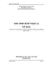 Giáo trình vẽ mỹ thuật 3, 4- Vẽ màu