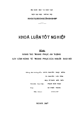 Khóa luận Sáng tác trang phục ấn tượng lấy cảm hứng từ trang phục của người dao đỏ