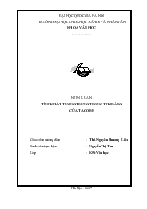 Niên luận Tính chất tượng trưng trong thơ dâng của Tagore