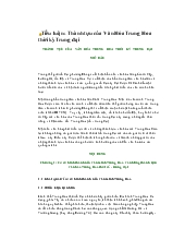 Tiểu luận Thành tựu của văn hóa Trung Hoa thời trung đại