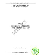 Báo cáo Hiện trạng môi trường tỉnh Phú Yên năm 2005