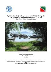 Báo cáo Nghiên cứu về cộng đồng dân cư có ít đại diện trong các Chi hội Nghề cá ở đầm phá Tam Giang – Cầu Hai tỉnh Thừa Thiên Huế, Việt Nam