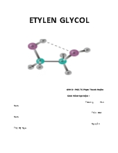 Báo cáo Quy trình công nghệ sản xuất Ethylene Glycol và ứng dụng