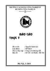 Báo cáo Thực tập tại công ty in đường sắt
