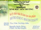 Báo cáo Xử lý chất thải đi kèm tạo sản phẩm (biotreatment - Bioconversion)