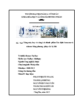 Đề tài Xăng máy bay và xăng ô tô thành phẩm-Xác định benzene và toluene bằng phương pháp sắc ký khí