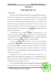 Đồ án Khảo sát tài nguyên đa dạng sinh học tại Thảo Cầm Viên Sài Gòn và Khu Du Lịch Văn Hoá Đầm Sen Đề xuất biện pháp bảo tồn