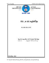 Đồ án Nghiên cứu chế tạo xúc tác cho phản ứng tổng hợp phụ gia bảo quản Biodiezel