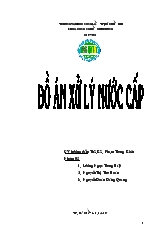 Đồ án Thiết kế trạm xử lý nước cấp quận 2 - TP Hồ Chí Minh công suất- 2500 m3/ngayđêm