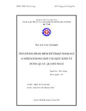 Đồ án Ứng dụng phần mềm envimap giám sát ô nhiễm không khí cho khu kinh tế dung quất, Quảng Ngãi