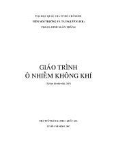 Giáo trình ô nhiễm không khí - PGSTS Đinh Xuân Thắng