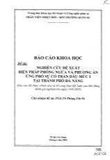 Luận văn Nghiên cứu đề xuất biện pháp phòng ngừa và phuơng án ứng phó sự cố tràn dầu mức I tại TP Đà Nẵng