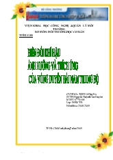 Tiểu luận Biến đổi khí hậu ảnh hưởng và thích ứng của vùng duyên hải Nam Trung Bộ