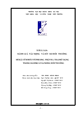 Tiểu luận Đánh giá tác động môi trường của phương pháp ma trận