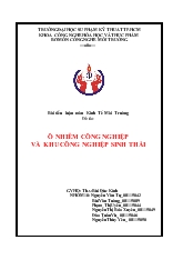 Tiểu luận Ô nhiễm công nghiệp và khu công nghiệp sinh thái