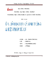 Tiểu luận Ô nhiễm đất do ký sinh trùng và biện pháp xử lý