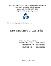 Báo cáo Phụ gia chống oxy hóa