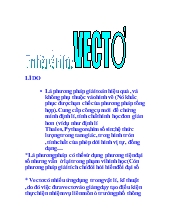 Chuyên đề Tri thức vecto - Phương pháp giảng dạy