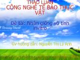 Đề tài Nhân giống vô tính Invitro