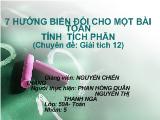 Đề tài Những kết quả rất đẹp rút ra từ một bài toán tích phân đơn giản