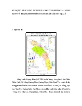 Đề tài Sử dụng bền vững nguồn tài nguyên biển của vùng kinh tế trọng điểm Miền Trung