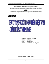 Đề tài Thực trạng xói lở bờ biển Việt Nam - Giải pháp Stabiplage