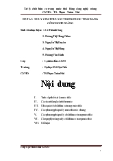 Đề tài Xử lý chất hữu cơ trong nước thải bằng công nghệ màng