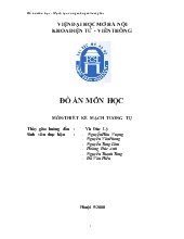 Đồ án Mạch tạo xung vuông và tam giác