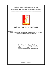 Đồ án Thiết kế hệ thống xử lý nước thải sinh hoạt theo công nghệ AAO