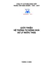 Đồ án Thiết kế xây dựng hệ thống xử lý nước thải tự động