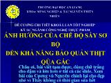 Khóa luận Ảnh hưởng của chế độ sấy sơ bộ đến khả năng bảo quản thịt quả gấc