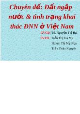 Khóa luận Đất ngập nước và tình trạng khai thác ĐNN ở Việt nam
