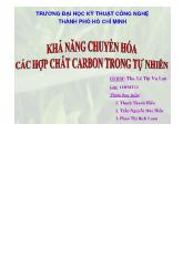 Khóa luận Khả năng chuyển hóa các hợp chất carbon trong tự nhiên