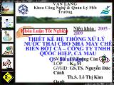 Khóa luận Thiết kế hệ thống xử lý nước thải cho nhà máy chế biến bột cá – công ty TNHH Quốc Hiệp, cà mau q = 80 m3/ngàyđêm