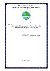 Luận văn Xây dựng một hệ thống quản lý môi trường theo tiêu chuẩn ISO 14001 - 2004 tại Công ty TNHH Việt Đức