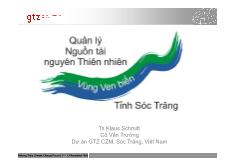 Quản lý nguồn tài nguyên Sóc Trăng