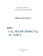 Tiểu luận Các nguồn phóng xạ tự nhiên