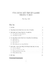 Ứng dụng kỹ thuật laser trong y học