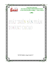 Chiến lược phát triển sản phẩm sữa chua cacao