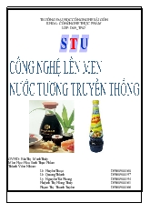 Công nghệ lên men nước tương truyền thống